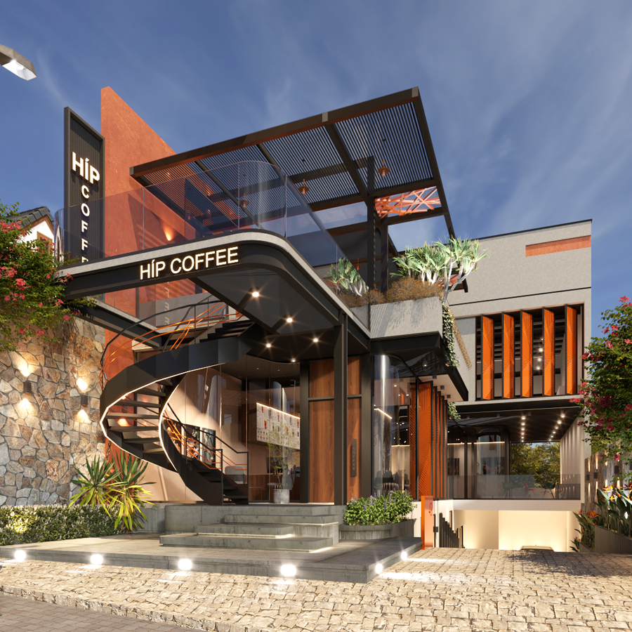 Thiết kế thi công quán cà phê Đắk Nông
